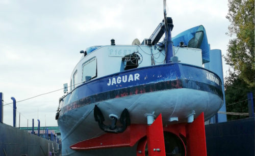 An oil barge utilising the ADiS system